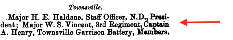 Townsville Board of Examiners 1887